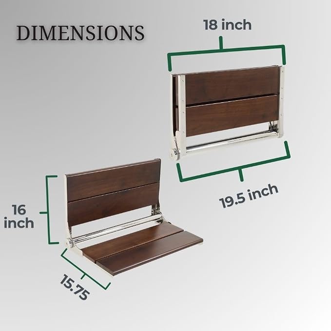 Folding Shower Seat Wall Mounted - Image 4