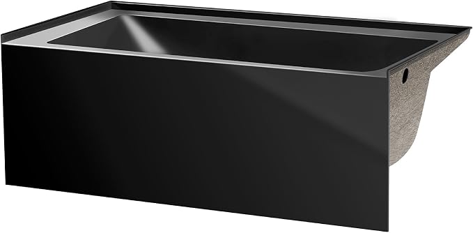 Fine Fixtures Acrylic, Fiberglass Alcove Soaking Bathtub - Image 2