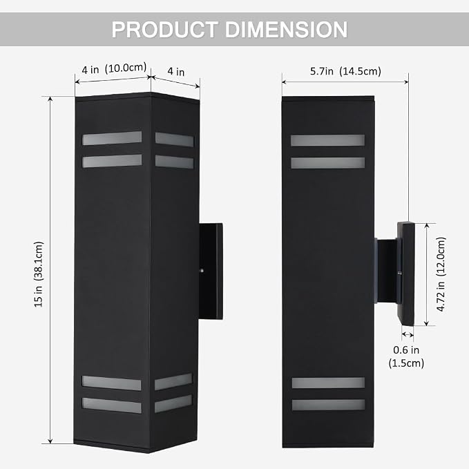 Cerdeco Aluminum Modern Outdoor Wall Light - Image 5