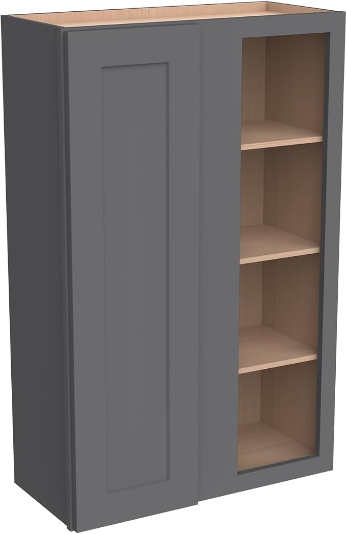 Solid Hardwood Wall Blind Corner Cabinets, Adjustable Shelves, Soft-Close Doors - Image 7