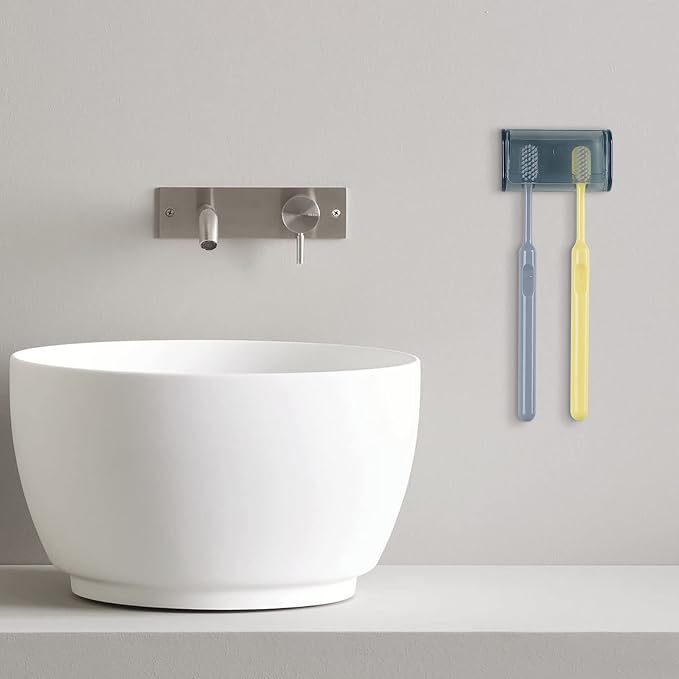 2 PCS Toothbrush Holder Wall Mounted - Image 4