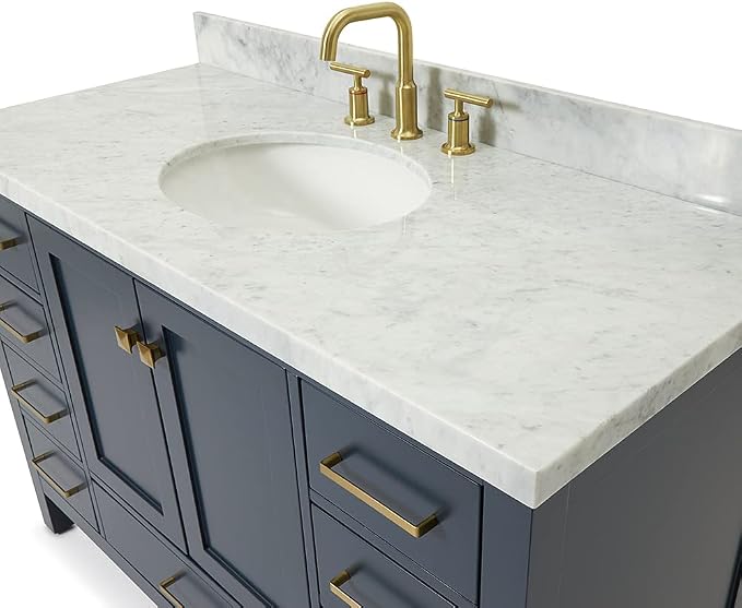 ARIEL 49" Midnight Blue Bathroom Vanity - Image 7