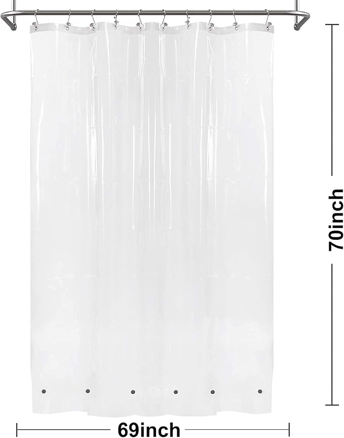 Barossa Design Plastic Shower Curtain Liner 69" x 70" - Image 4