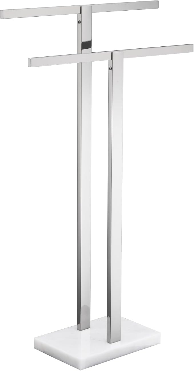 KOKOSIRI Bathroom Towel Rack 2-Tier Standing Towel Bars by KOKOSIRI