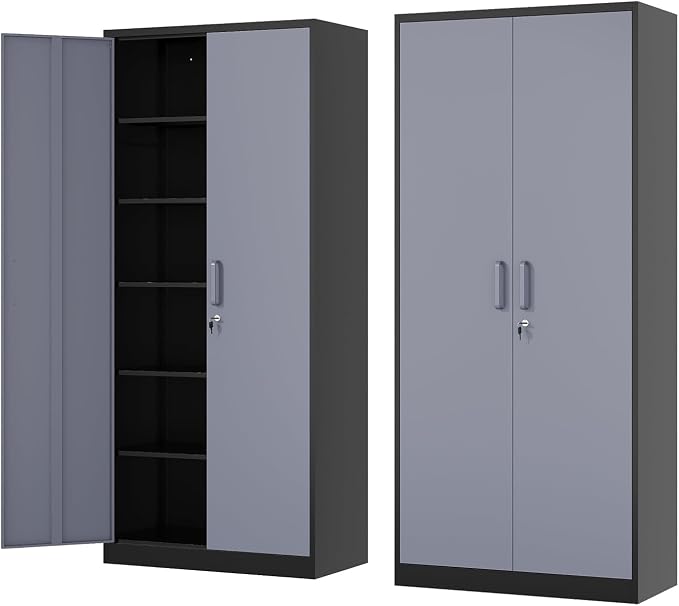 Metal Storage Cabinet-72” Tall Steel File Cabinets by Fesbos