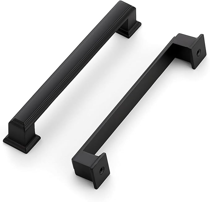 Ravinte Hardware 1 Pack Matte Black Cabinet Pulls, 5 Inch Hole Center Zinc by RavinteHardware
