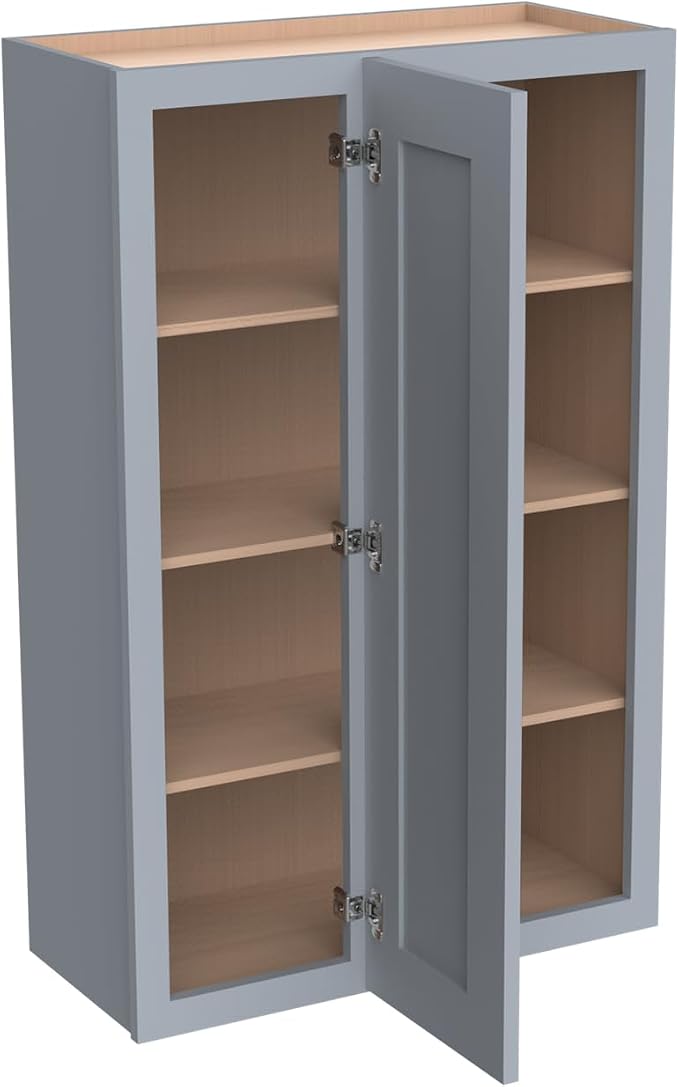 Solid Hardwood Wall Blind Corner Cabinets, Adjustable Shelves, Soft-Close Doors - Image 8