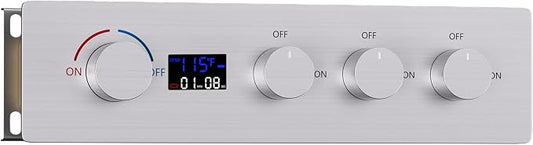 Triple Function Shower Diverter Valve Digital Display Shower Mixer Valve Kit by HONGTONGSOWER