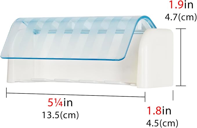 5 Slots Wall Mount Toothbrush Holder - Image 2