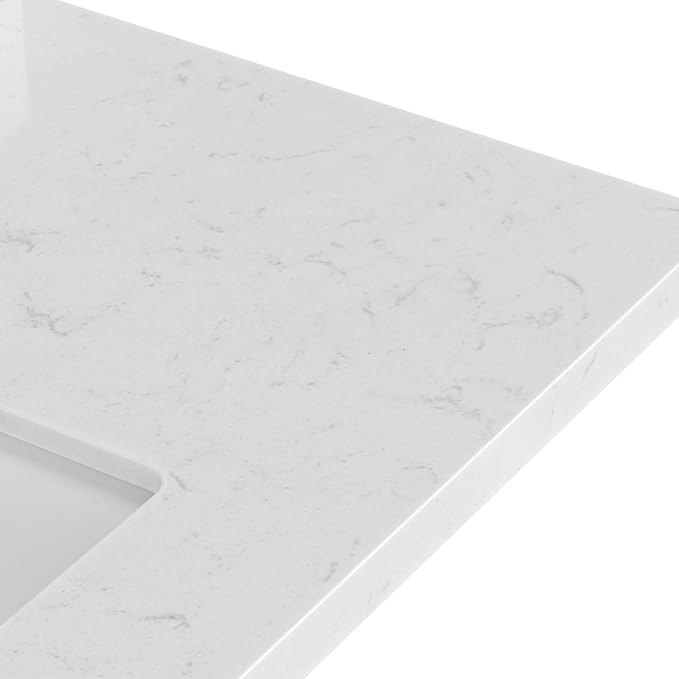 ARIEL Cambridge 36 Inch Single Left Offset Rectangle Sink Bathroom Vanity - Image 7