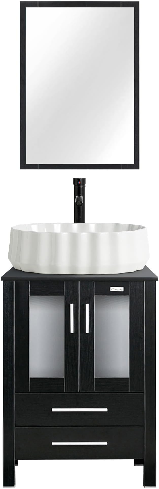 eclife 24" Modern Bathroom Vanity Sink Combo Freestanding Cabinet by eclife