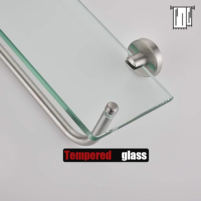 JQK Bathroom Glass Shelf, Shelf - Image 8