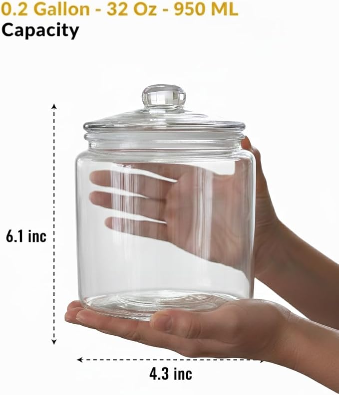 32 oz Glass Jar With Lid - Image 2