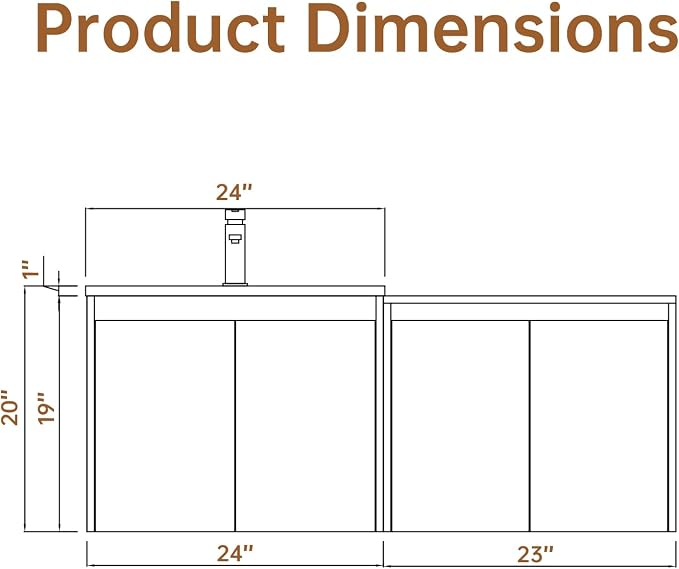 MORVANO 48" Bathroom Vanities Cabinet - Image 2