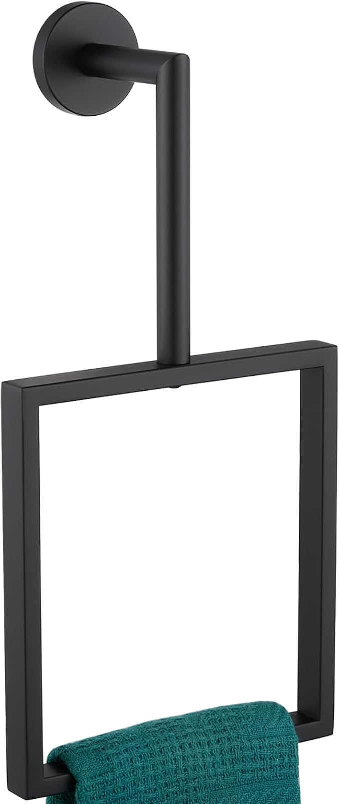 Towel Rack Black Hand Towel Ring Holder by AONEON