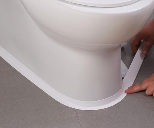 2 Rolls Caulk Tape Self Adhesive, Bathroom Waterproof White Caulking Sealant by RHRVBSS