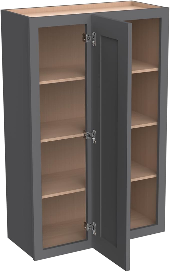 Solid Hardwood Wall Blind Corner Cabinets, Adjustable Shelves, Soft-Close Doors - Image 8