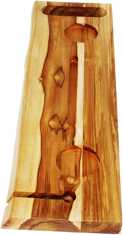 EcoDecors Eleganto 30" Live Edge Solid Teak Bath Caddy Tray - Image 4