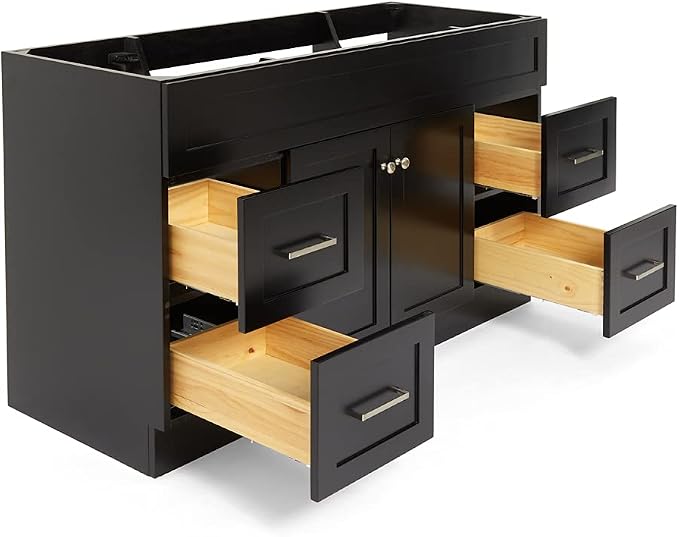 ARIEL Hamlet Series Bathroom Vanity Base Cabinet in Black - Image 5