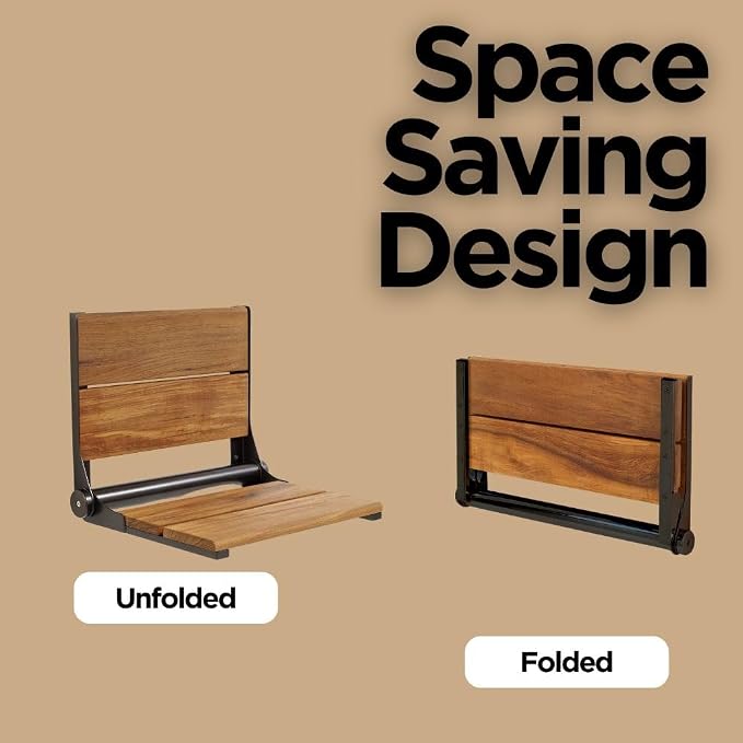 Folding Shower Seat Wall Mounted - Image 6