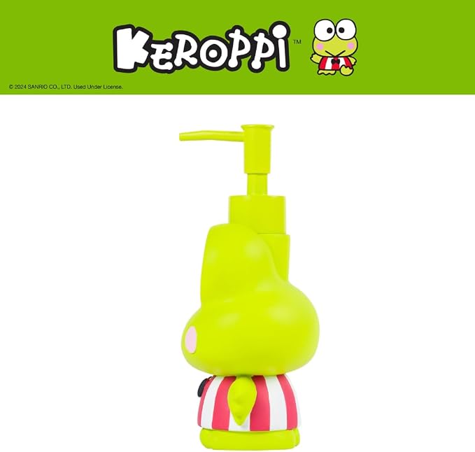 Sanrio Keroppi Soap/Lotion/Hand Sanitizer Resin Pump Dispenser, 13 Ounces - Image 6