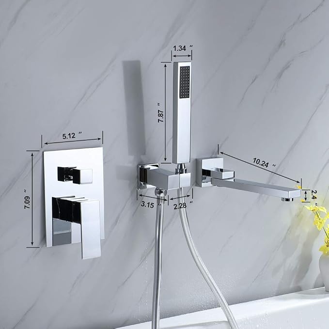 Wall Mounted Bathtub Faucet - Image 9