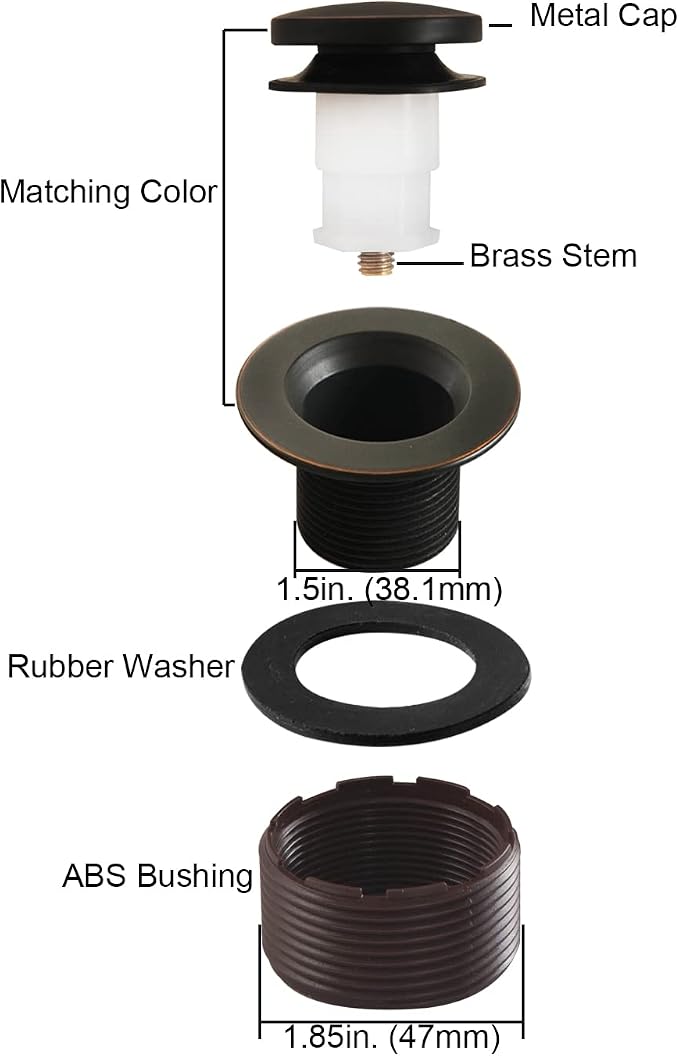 Tip-Toe Bathtub Drain Stopper - Image 7