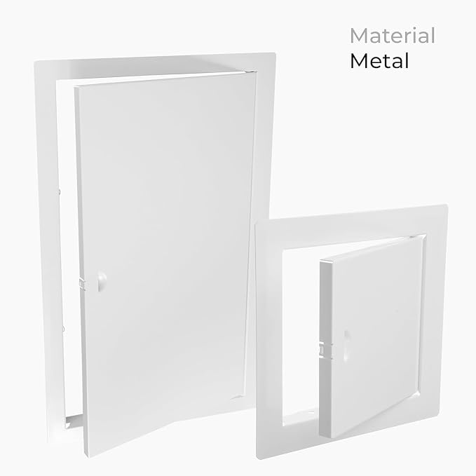 8x16 Inch White Access Panel – Metal Rectangular Wall & Ceiling Access Door - Image 3