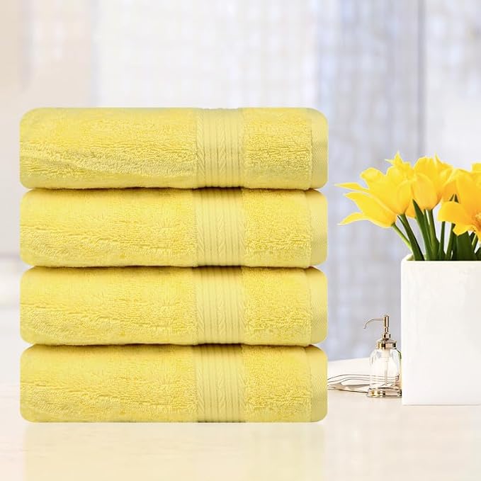 Ample Decor Hand Towels 18 X 28 Inch 600 GSM 100% Cotton, Premium Soft Absorbent - Image 2