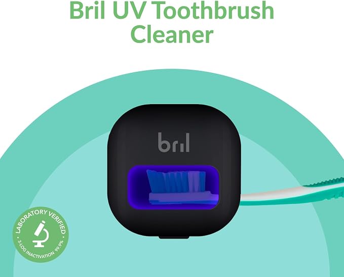 Bril UV-C Toothbrush Sanitizer, Portable Cleaner, Travel Cover, Magnetic Holder - Image 3