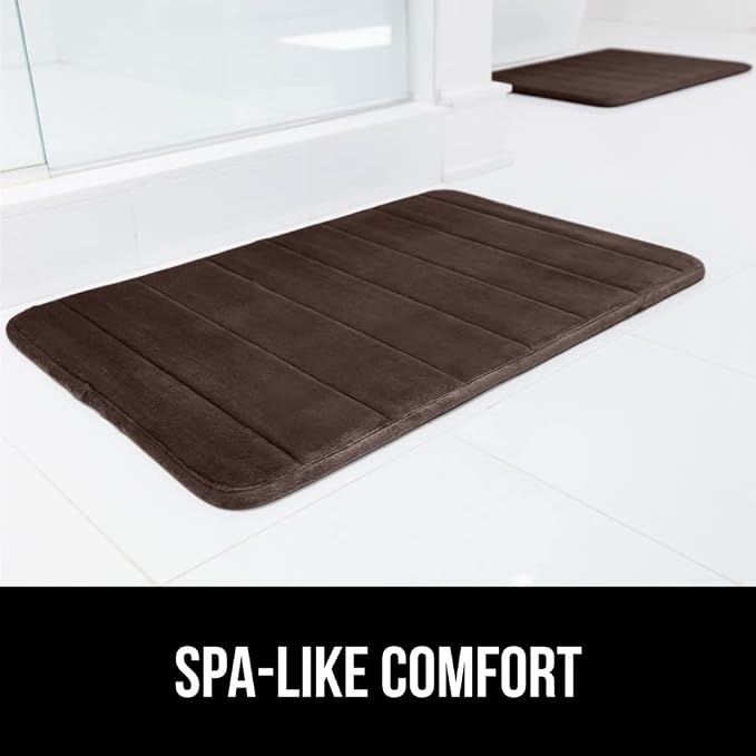 GORILLA GRIP Memory Foam Bath Mat, Soft Absorbent US Designed Bathroom Rug - Image 9