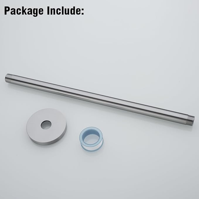 RANDOM Brushed Nickel Shower Arm - Image 8