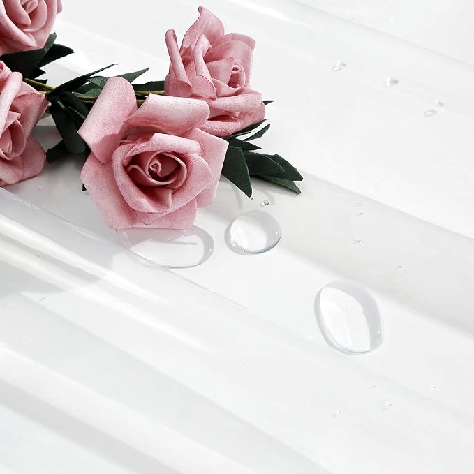 EurCross Clear Shower Curtain Liner 60 x 72, PVC-Free Waterproof PEVA Small - Image 2