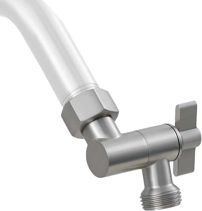 All Metal Shower Angle Adapter, Adjustable Shower Head Extension Adapter by G-Sunny