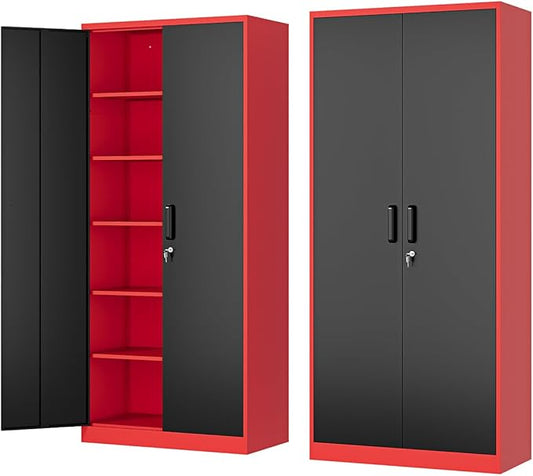 Metal Storage Cabinet-72” Tall Steel File Cabinets by Fesbos