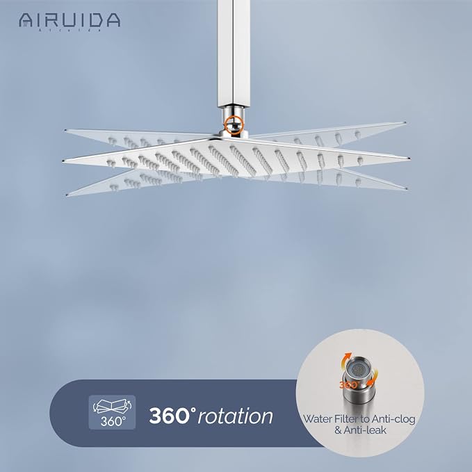 Airuida Shower Faucet Set and Handle Set Single Function Shower Trim Kit - Image 4