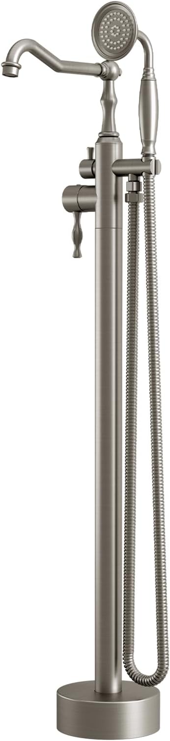 Hoimpro Free Standing Tub Faucet Freestanding Tub Filler Farmhouse Stand Alone by Hoimpro