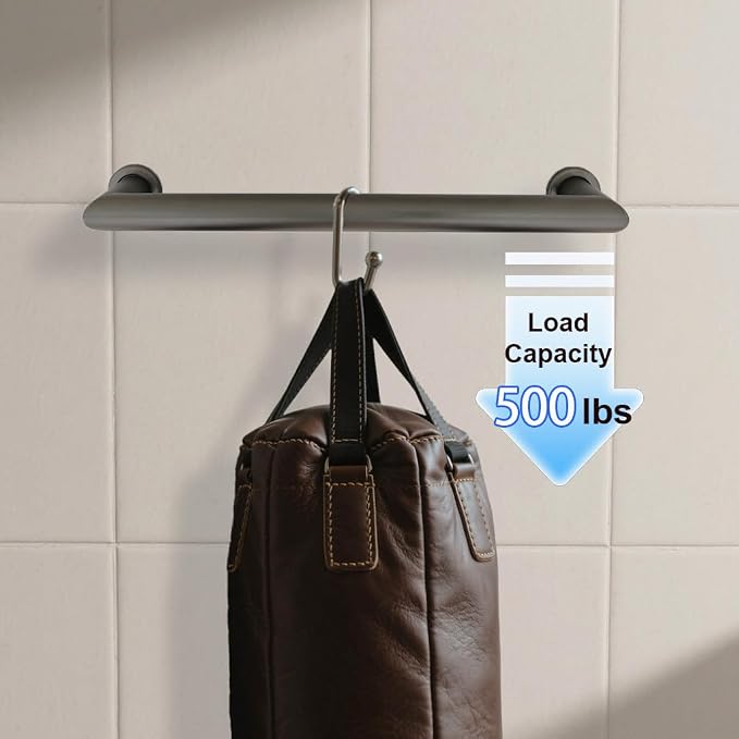 Handicap Grab Bars, Right Angle 2 Pack 18 Inch Shower Grab Bar - Image 3