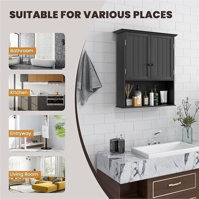 Safeplus 28" H x 23.5" W Wall Mount Medicine Cabinets - Image 4