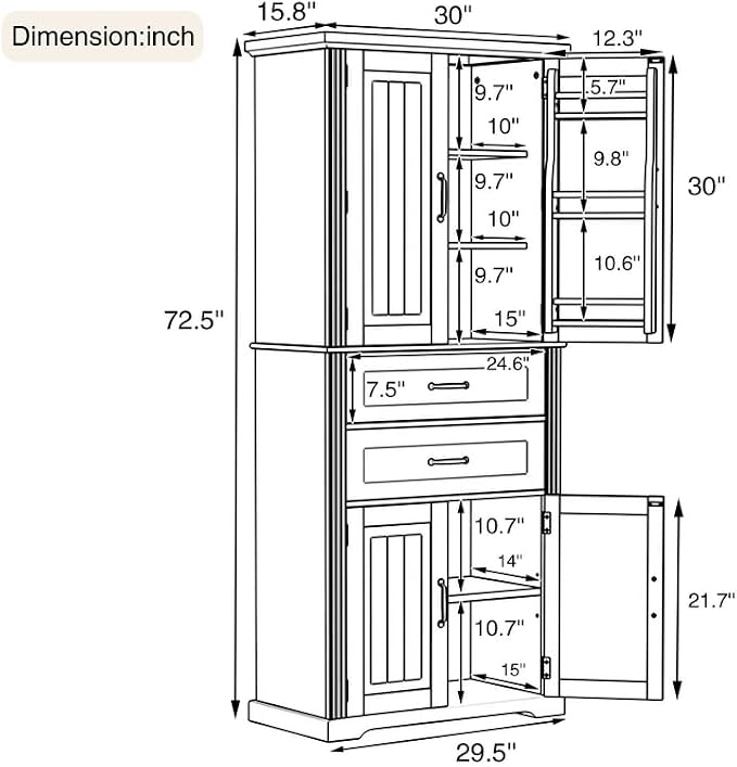 Polibi Elegant Storage Cabinet - Image 2