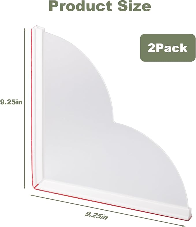 TheBlackSpot 2 Pack Waterproof Shower Splash Guard - Image 2