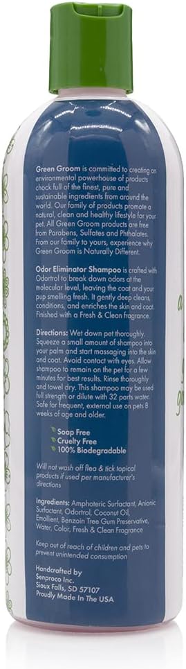 Green Groom Odor Eliminator Dog Shampoo, 16 oz - Image 3