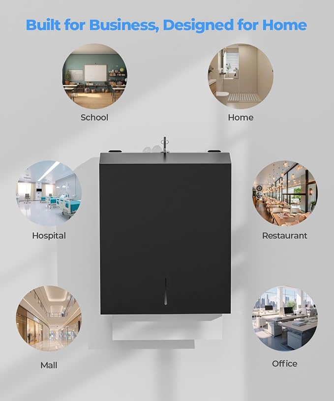 Paper Towel Dispenser Wall Mount, Large Capacity - Image 7