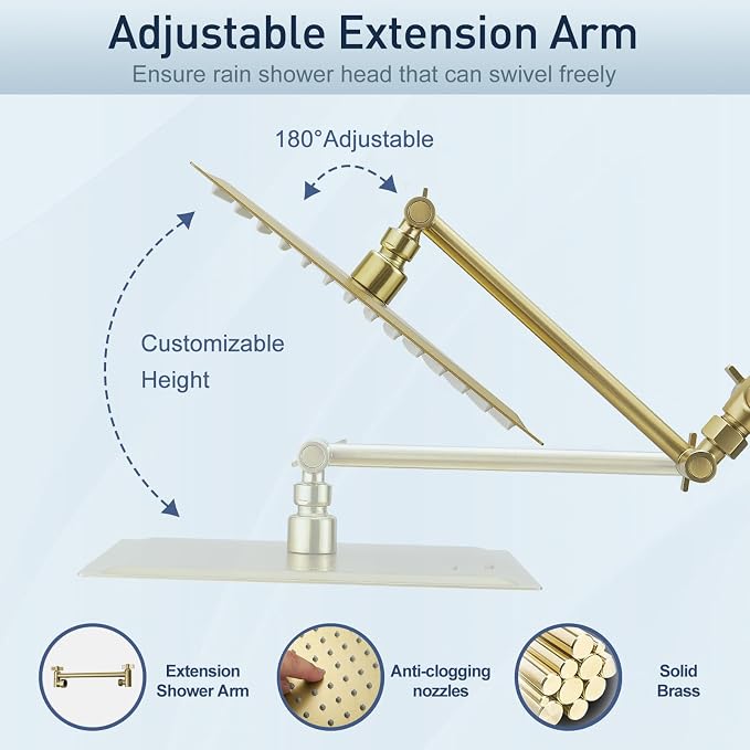10 Inch All Metal Rain Shower Head - Image 4