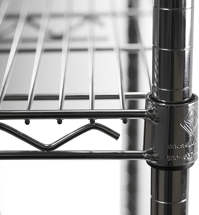Shelving Inc. 14" d x 60" w Chrome Wire Shelving - Image 4