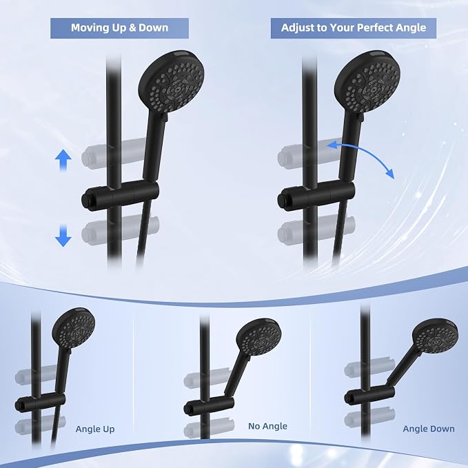 Hibbent Adjustable Shower Head Holder - Image 3