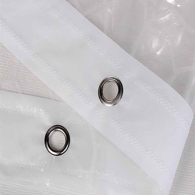 AooHome Extra Long Shower Curtains 96 inches, Heavy Duty, 72x96 Inch, Semi - Image 6