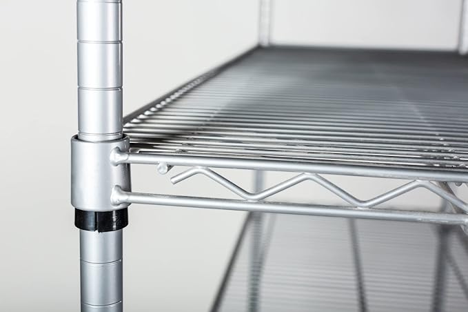 Omega 14" Deep x 72" Wide x 74" High 3 Tier Gray Starter Shelving Unit - Image 7