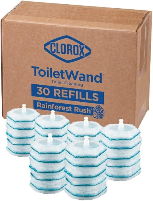 Clorox ToiletWand Toilet Cleaner Refills, Toilet brush, Rainforest Rush by Clorox