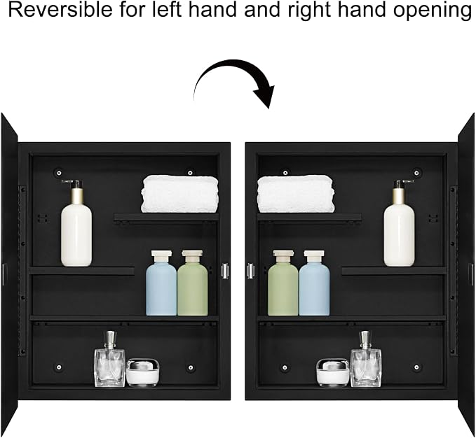 Fundin Black Medicine Cabinet - Image 5